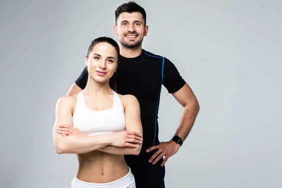 Fit man and woman for peptide therapy in Cleveland, OH.