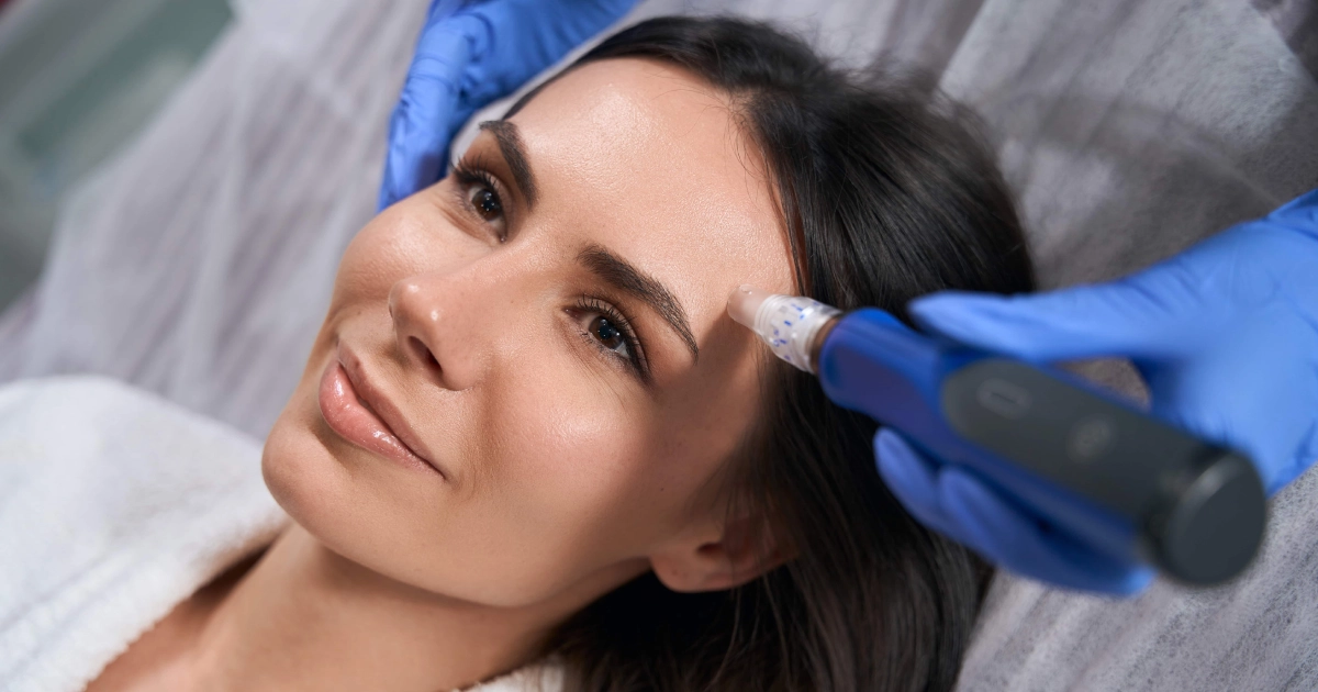 Women receiving Microneedling with PRP treatment in Cleveland, OH from a Professional